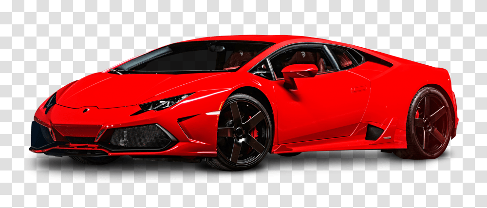 Red Lamborghini Huracan Car Image, Vehicle, Transportation, Automobile, Sports Car Transparent Png