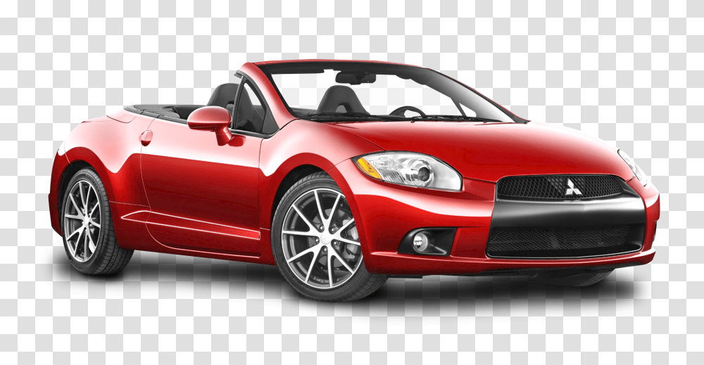 Red Mitsubishi Eclipse Spyder Car Image, Vehicle, Transportation, Convertible, Sports Car Transparent Png