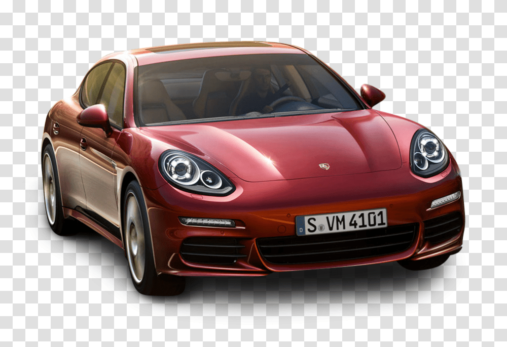 Red Porsche Panamera Car Image, Vehicle, Transportation, Automobile, Tire Transparent Png