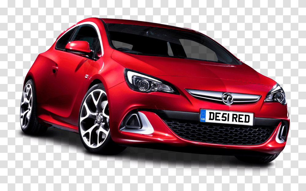 Red Vauxhall Astra VXR Car Image, Vehicle, Transportation, Automobile, Tire Transparent Png