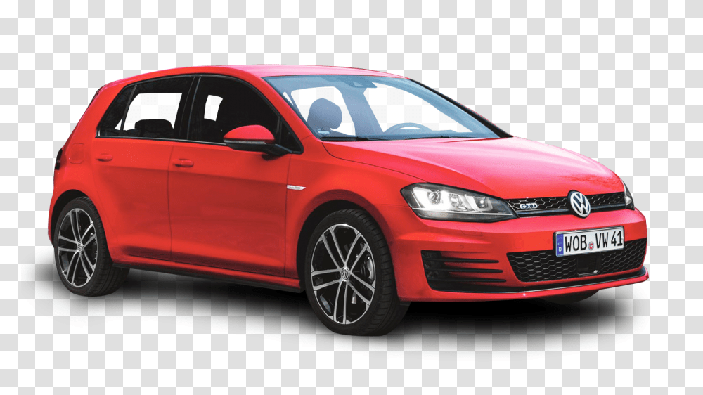 Red Volkswagen Golf GTD Car Image, Sedan, Vehicle, Transportation, Automobile Transparent Png