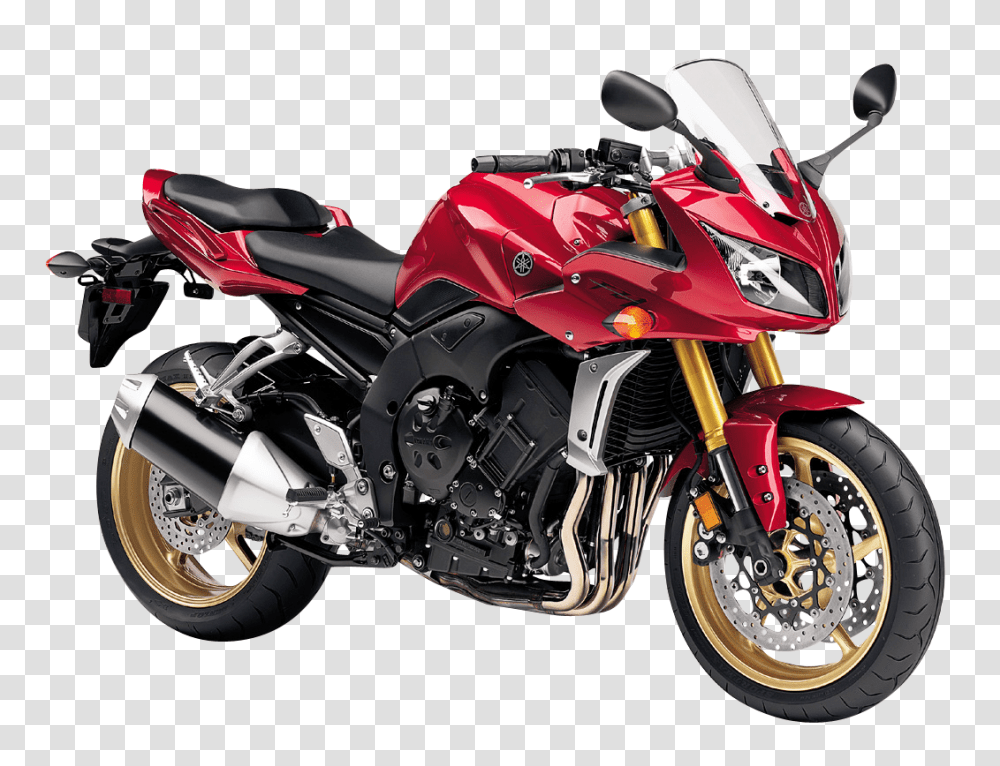 Red Yamaha FZ1 Motorcycle Bike Image, Transport, Vehicle, Transportation, Wheel Transparent Png