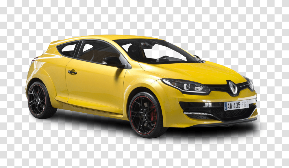 Renault Megane RS Yellow Car Image, Vehicle, Transportation, Wheel, Machine Transparent Png