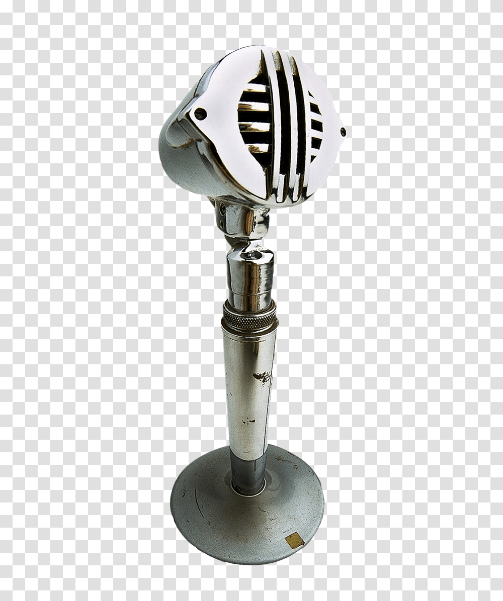 Retro Microphone On Stand Image, Music, Weapon, Weaponry, Lamp Transparent Png