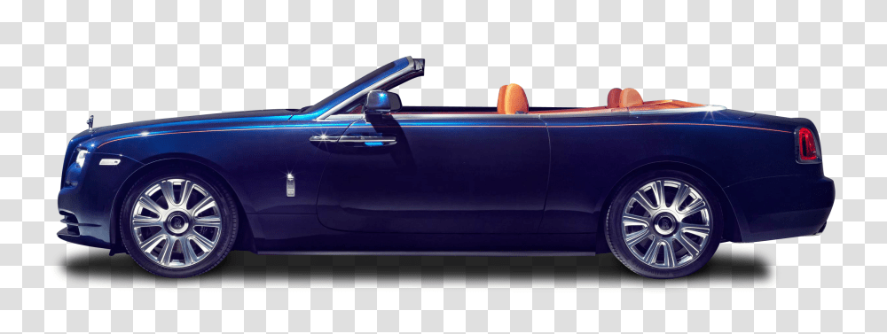 Rolls Royce Dawn Blue Car Image, Wheel, Machine, Tire, Vehicle Transparent Png