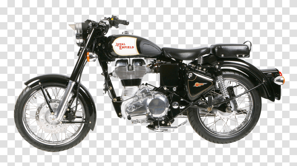 Royal Enfield Classic Black Motorcycle Bike Image, Transport, Vehicle, Transportation, Wheel Transparent Png