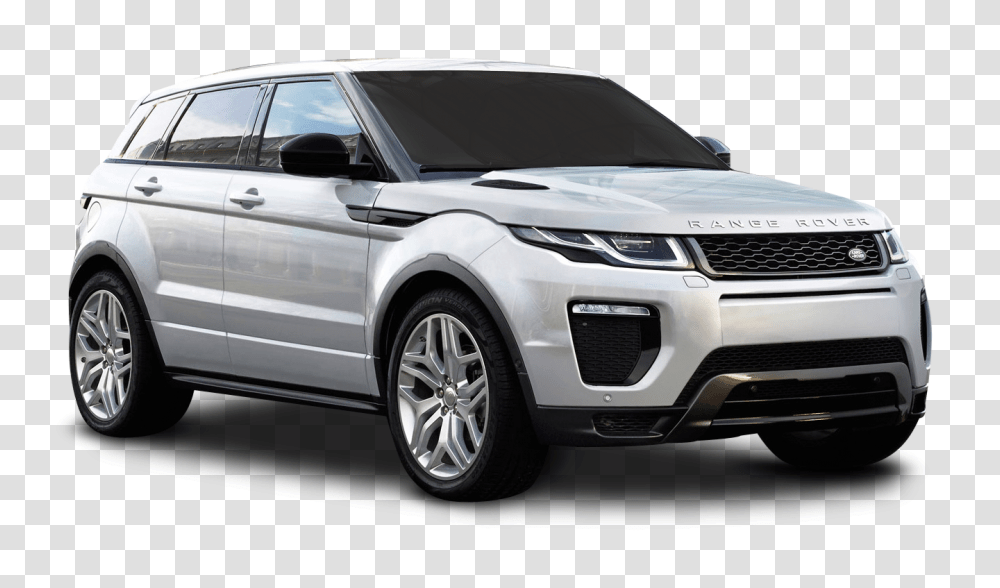 Silver Range Rover Evoque Car Image, Vehicle, Transportation, Automobile, Suv Transparent Png