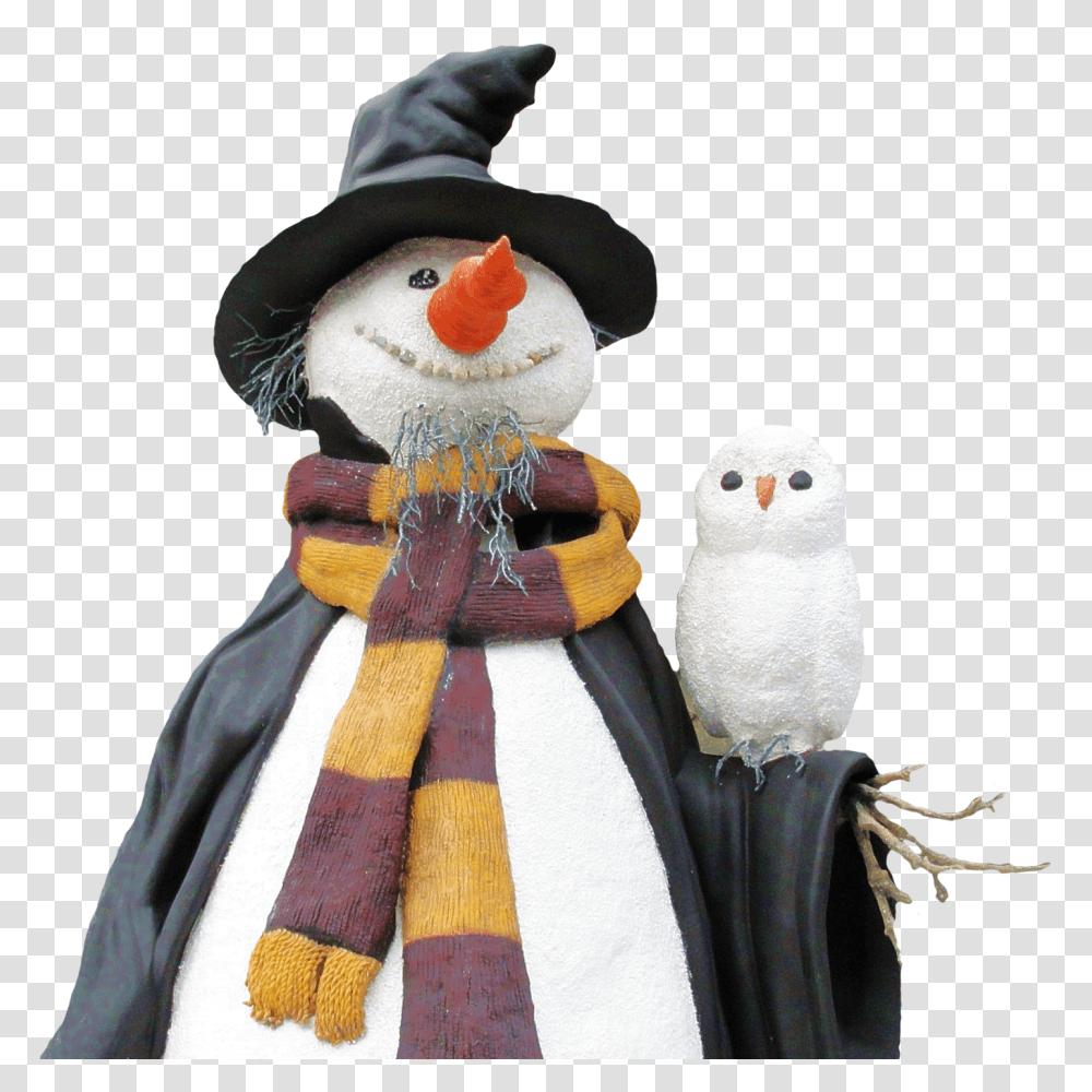 Snow Man Image, Religion, Nature, Outdoors, Bird Transparent Png