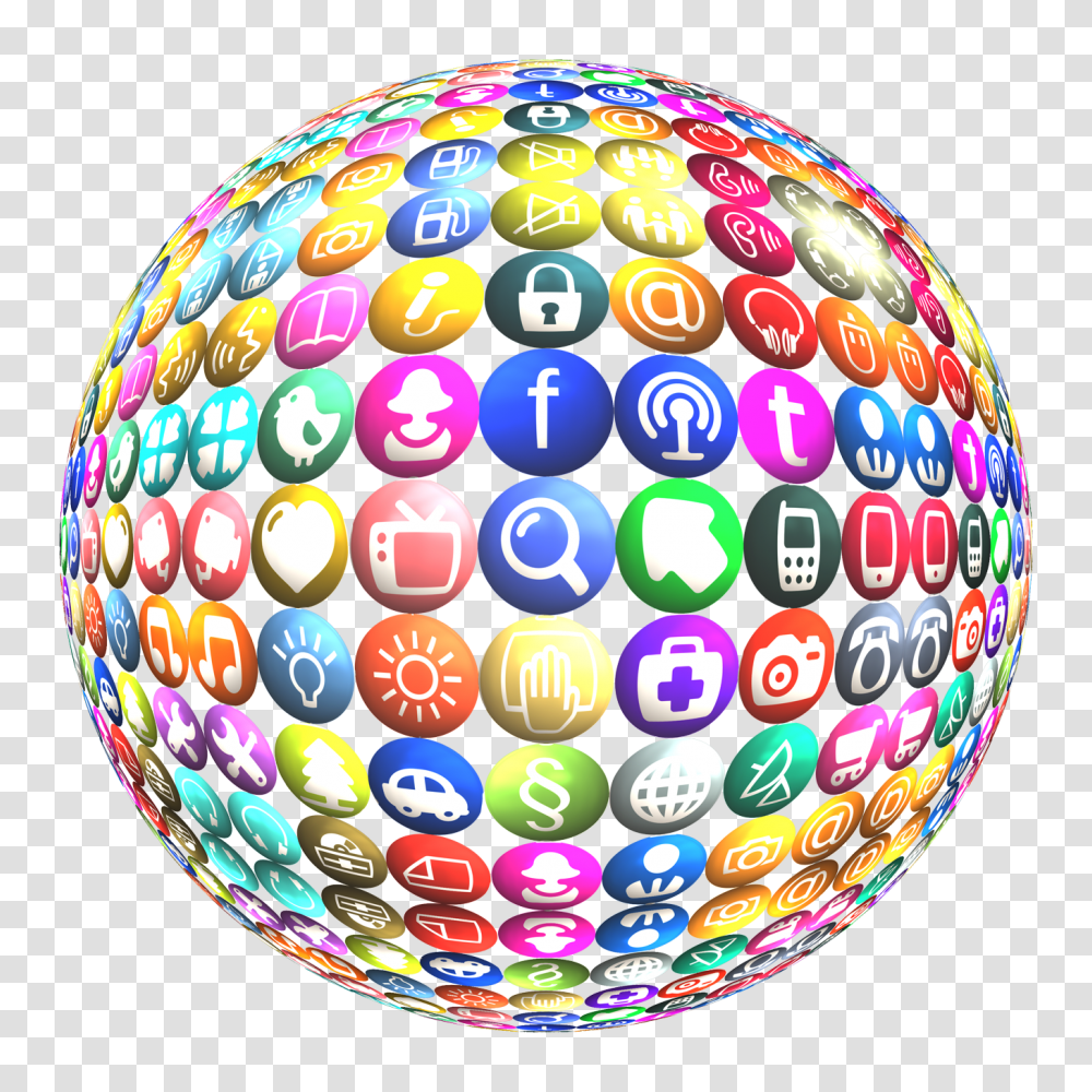 Social Media Globe Image, Sphere, Balloon, Outer Space, Astronomy Transparent Png