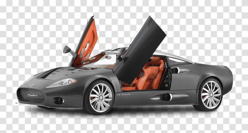 Spyker C8 Aileron Gray Car Image, Vehicle, Transportation, Sports Car, Convertible Transparent Png