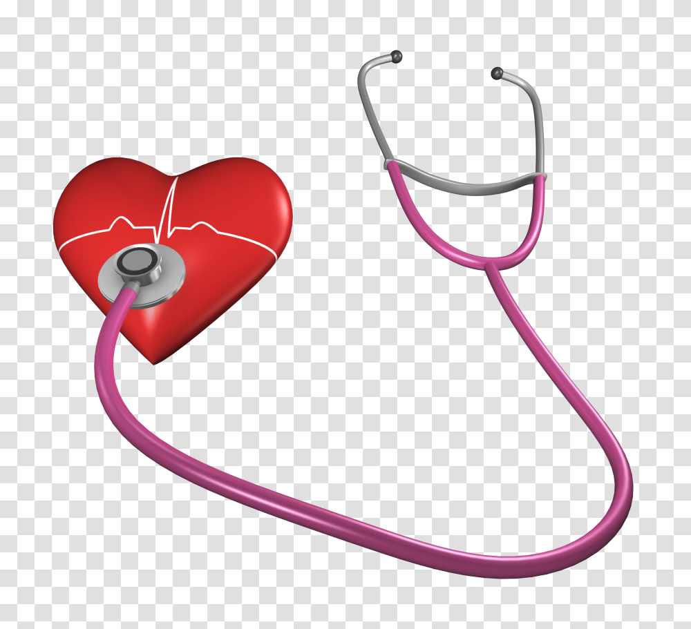 Stethoscope With Heart Image, Electronics, Whistle Transparent Png
