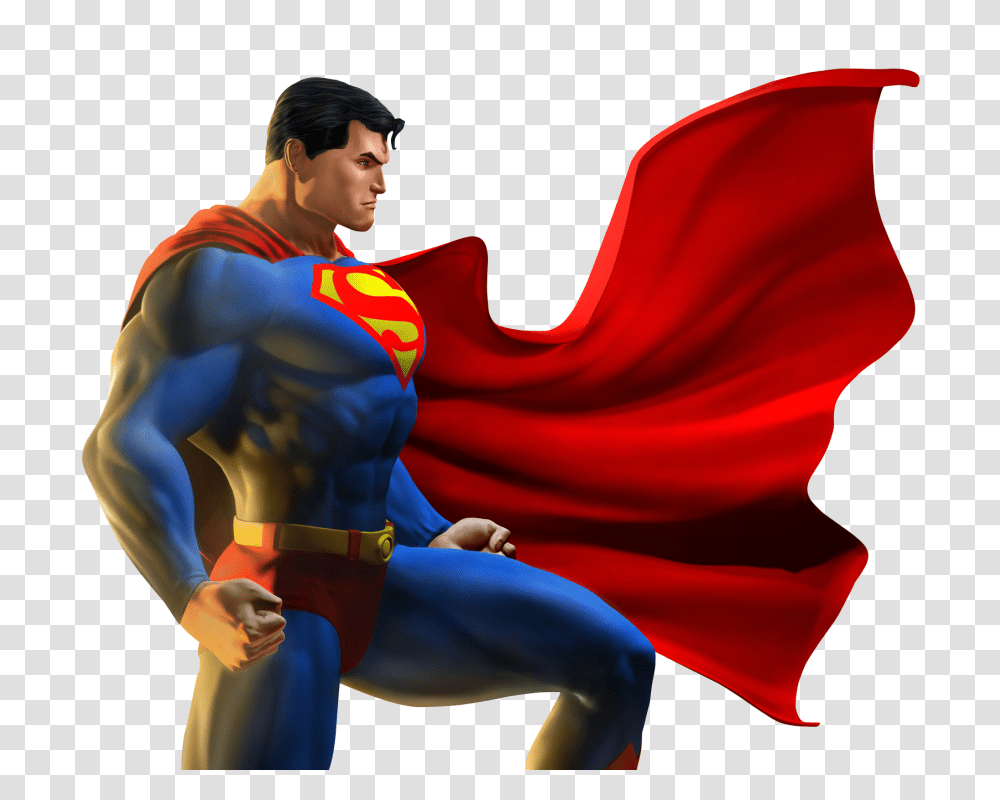 Superman Image, Cape, Person, Costume Transparent Png