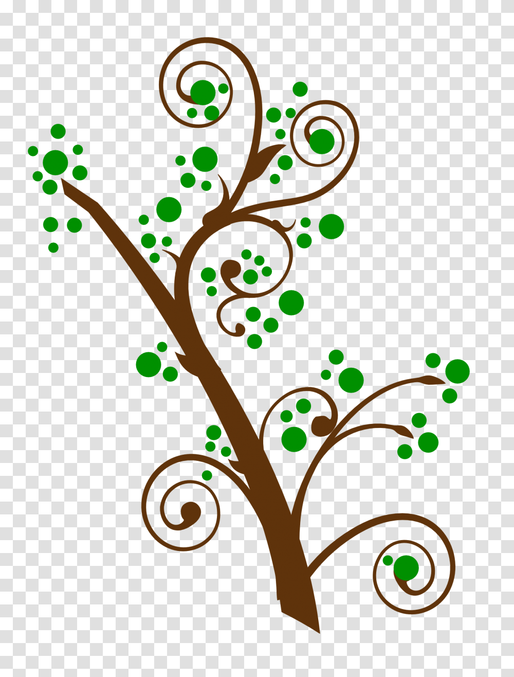 Swirl Tree Image, Floral Design, Pattern Transparent Png