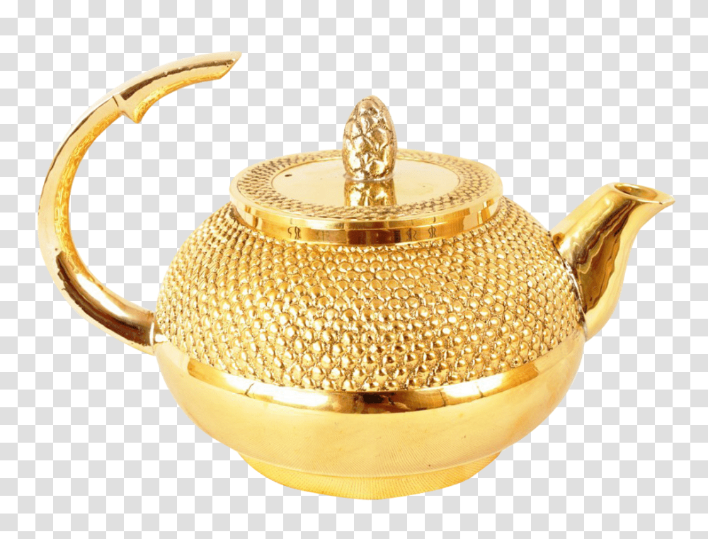 Tea Pot Image, Food, Pottery, Teapot, Gold Transparent Png