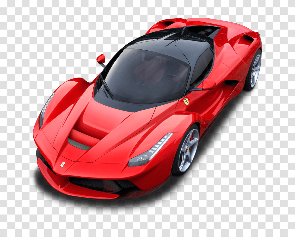 Top View Of Ferrari LaFerrari Car Image, Sports Car, Vehicle, Transportation, Race Car Transparent Png