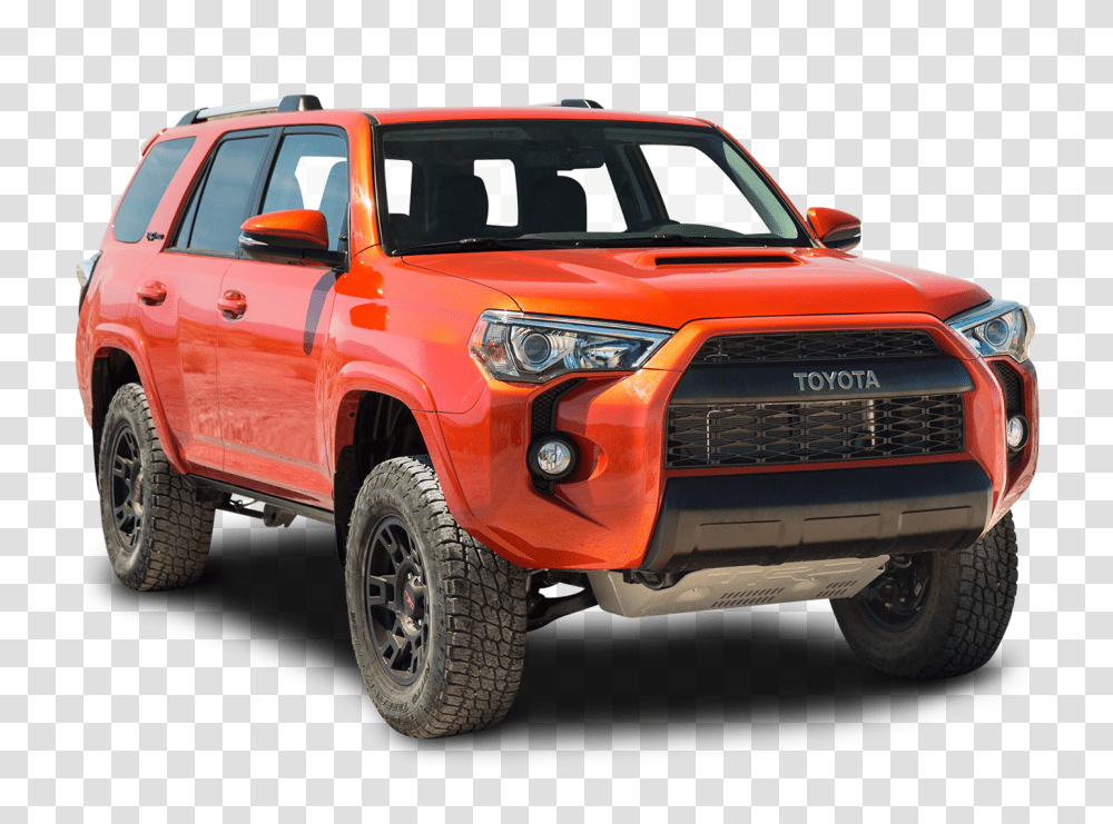 Toyota TRD Pro Orange Hill Car Image, Transportation, Vehicle, Pickup Truck, Automobile Transparent Png