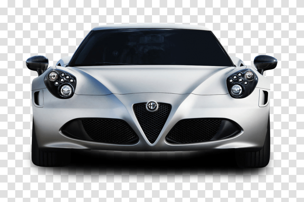 White Alfa Romeo 4C Car Image, Vehicle, Transportation, Spoke, Machine Transparent Png