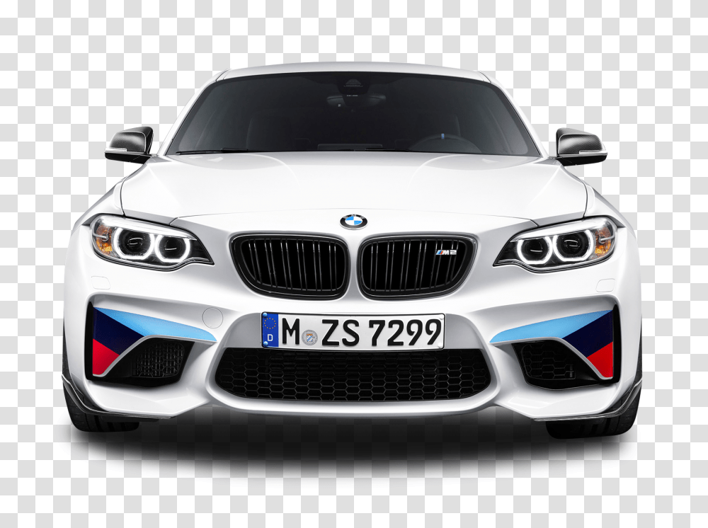 White BMW M2 Coupe Front View Car Image, Vehicle, Transportation, Sedan, Sports Car Transparent Png