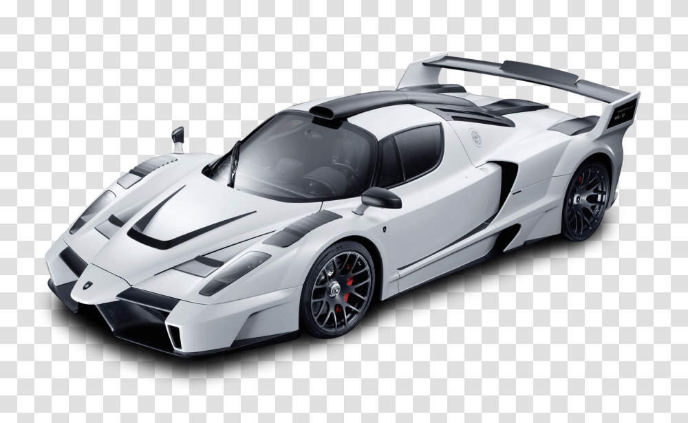 White Ferrari Enzo Racing Car Image, Sports Car, Vehicle, Transportation, Automobile Transparent Png