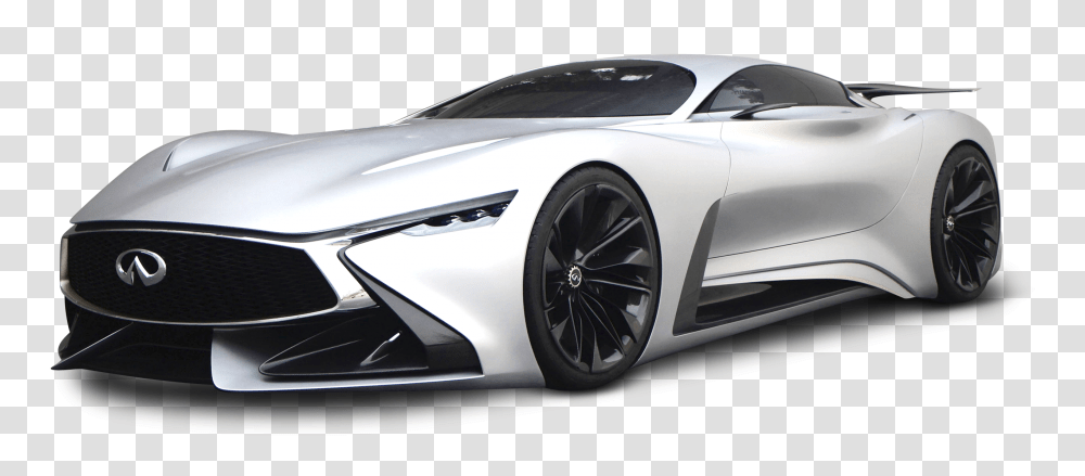 White Infiniti Vision GT Car Image, Vehicle, Transportation, Tire, Spoke Transparent Png