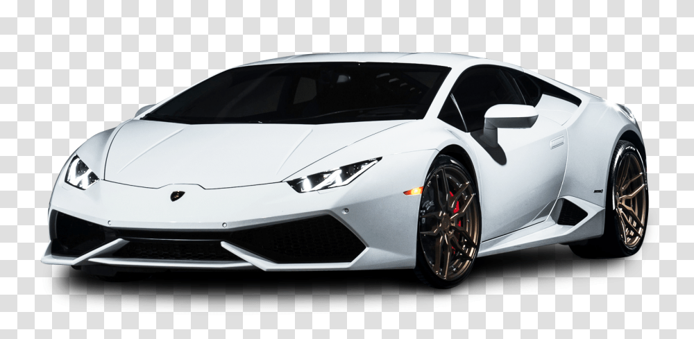 White Lamborghini Huracan Car Image, Vehicle, Transportation, Tire, Wheel Transparent Png