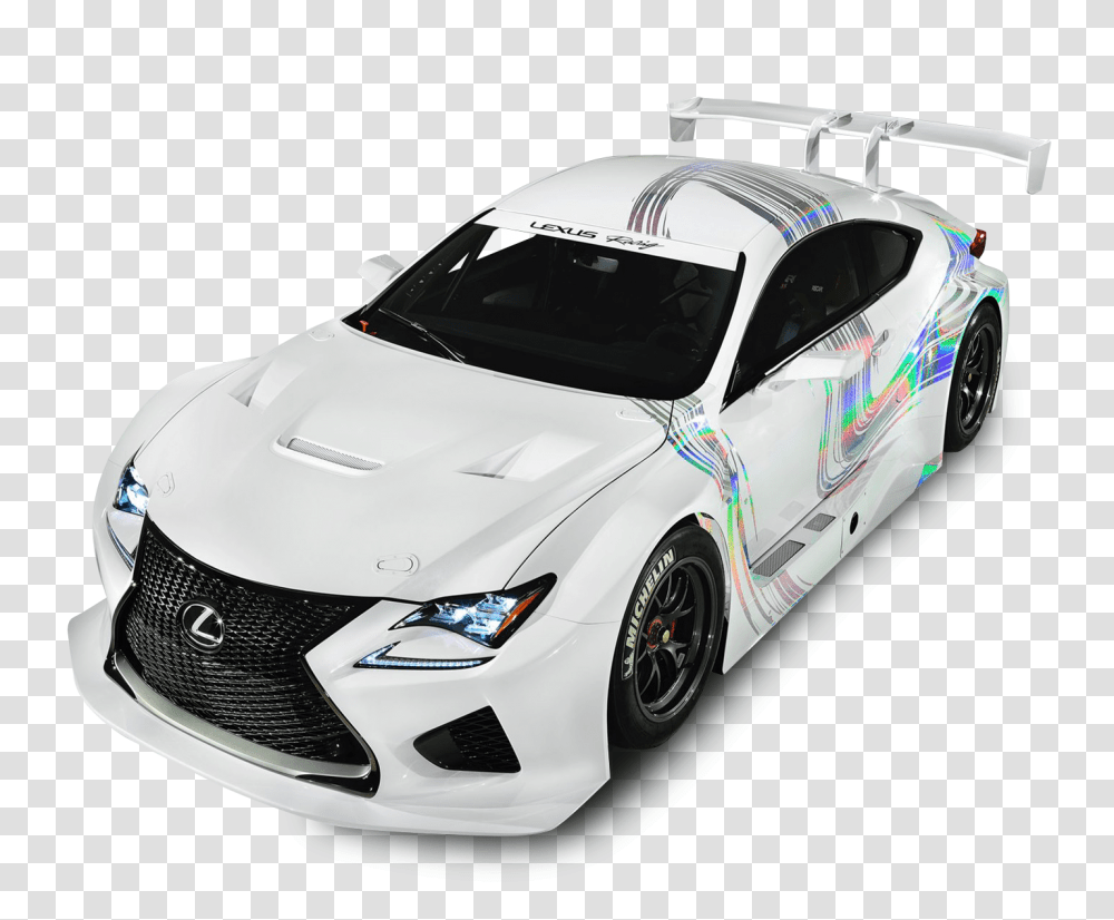 White Lexus RC F Car Image, Vehicle, Transportation, Bumper, Tire Transparent Png
