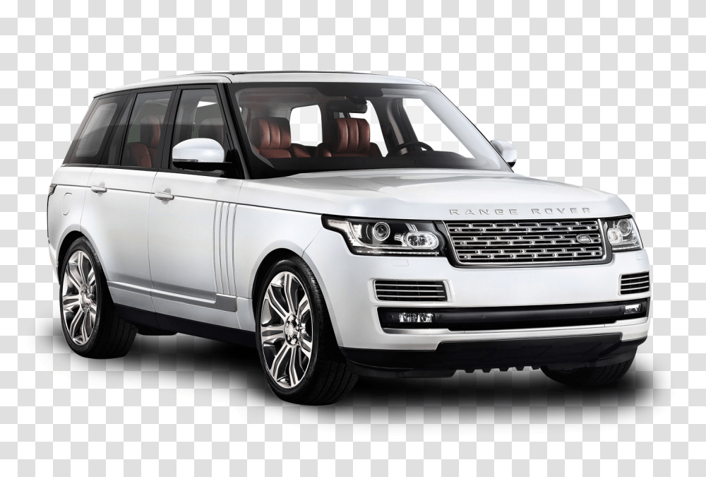 White Range Rover Car Image, Vehicle, Transportation, Automobile, Sedan Transparent Png
