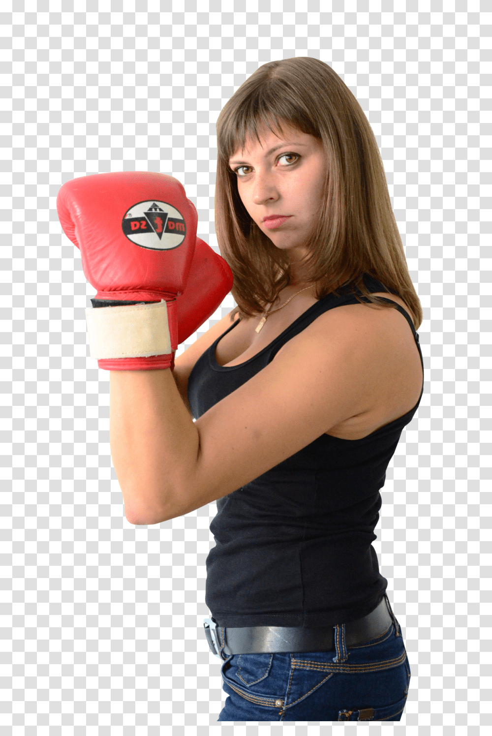 Woman Wearing Boxing Gloves Image, Sport, Person, Human, Sports Transparent Png