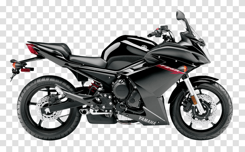 Yamaha FZ6R Black Sport Motorcycle Bike Image, Transport, Vehicle, Transportation, Machine Transparent Png