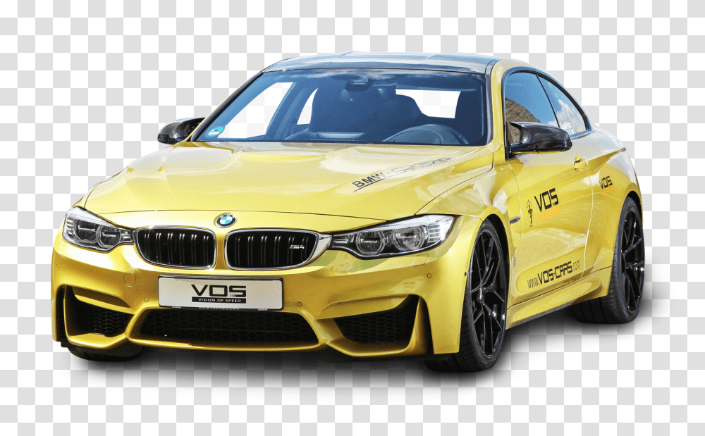 Yellow BMW M4 Car Image, Vehicle, Transportation, Windshield, Sedan Transparent Png