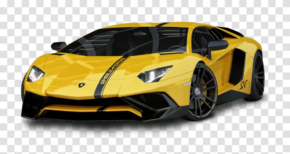 Yellow Lamborghini Aventador Car Image, Wheel, Machine, Tire, Car Wheel Transparent Png