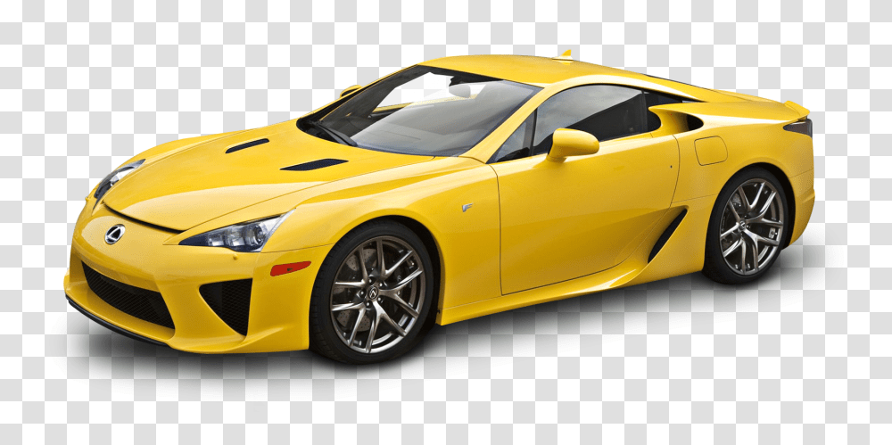 Yellow Lexus LFA Car Image, Vehicle, Transportation, Spoke, Machine Transparent Png