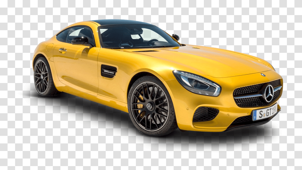 Yellow Mercedes AMG GT Solarbeam Car Image, Vehicle, Transportation, Tire, Wheel Transparent Png