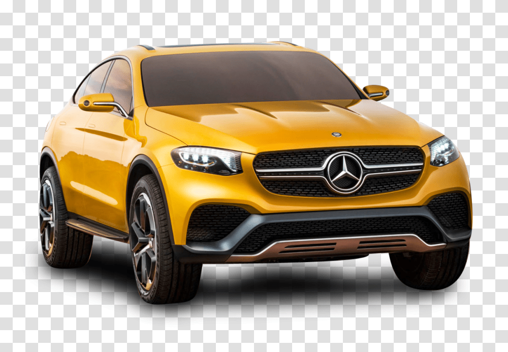 Yellow Mercedes Benz GLC Coupe Car Image, Vehicle, Transportation, Automobile, Suv Transparent Png