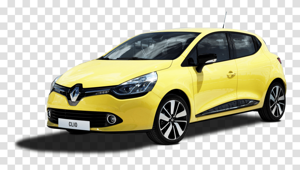 Yellow Renault Clio Car Image, Vehicle, Transportation, Sedan, Tire Transparent Png