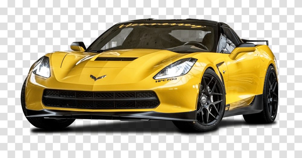 Yellow Ruffer Performance Chevrolet Corvette Stingray HPE700 Car Image, Vehicle, Transportation, Wheel, Machine Transparent Png