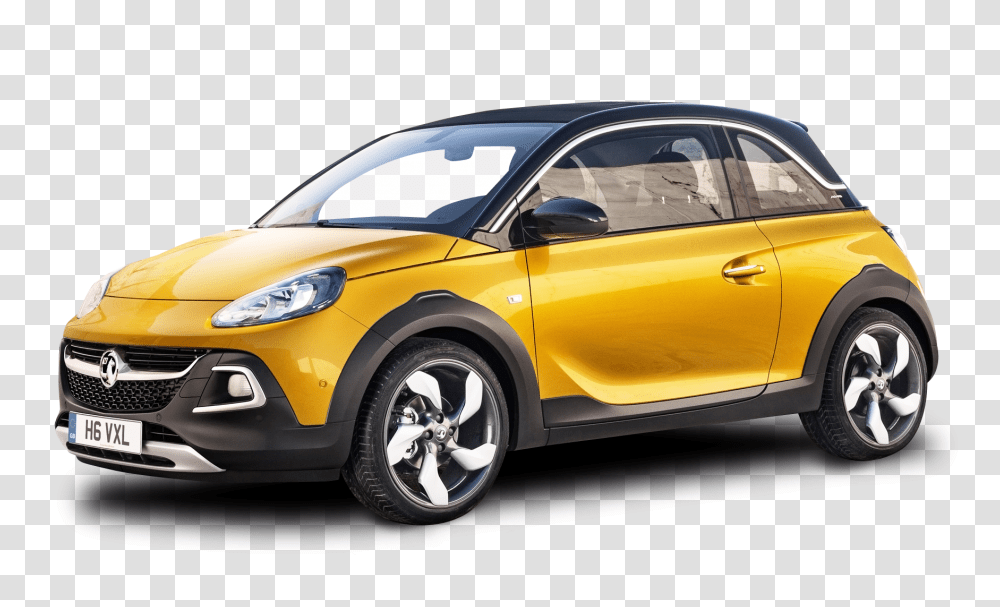 Yellow Vauxhall Adam Rocks Car Image, Vehicle, Transportation, Automobile, Tire Transparent Png