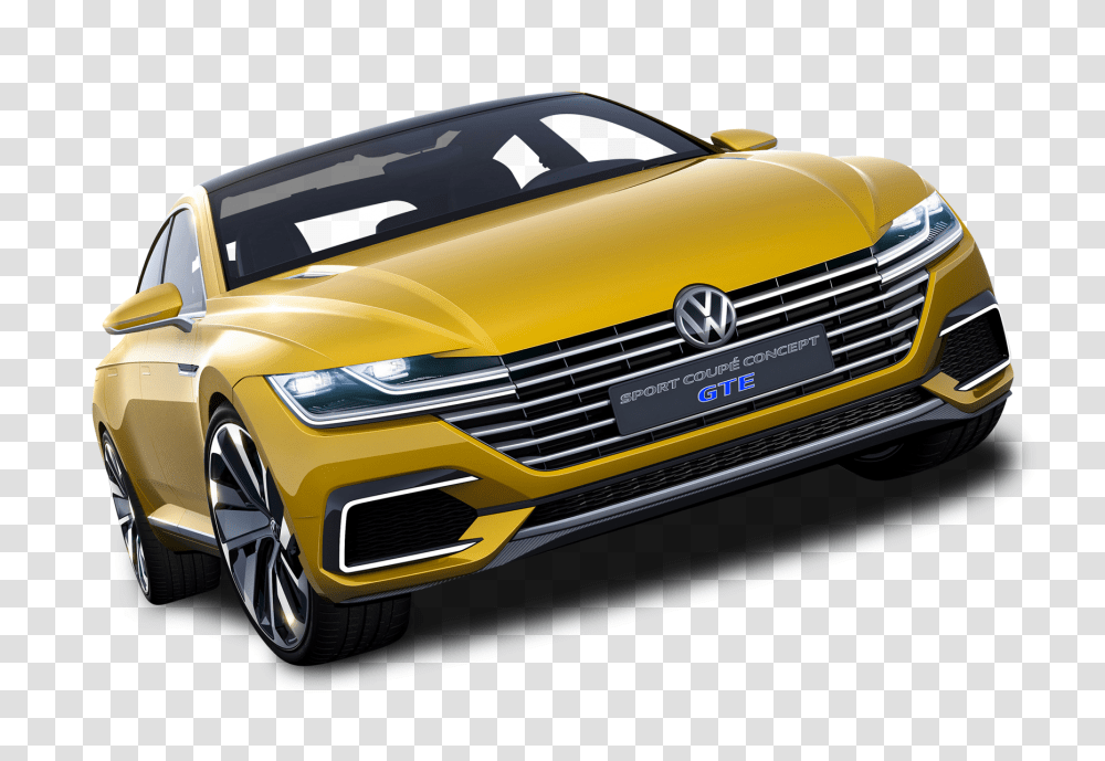Yellow Volkswagen Sport Coupe GTE Car Image, Vehicle, Transportation, Automobile, Convertible Transparent Png