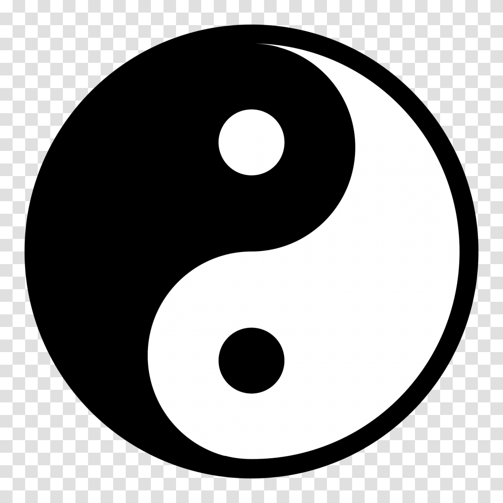 Yin Yang Image, Number, Stencil Transparent Png