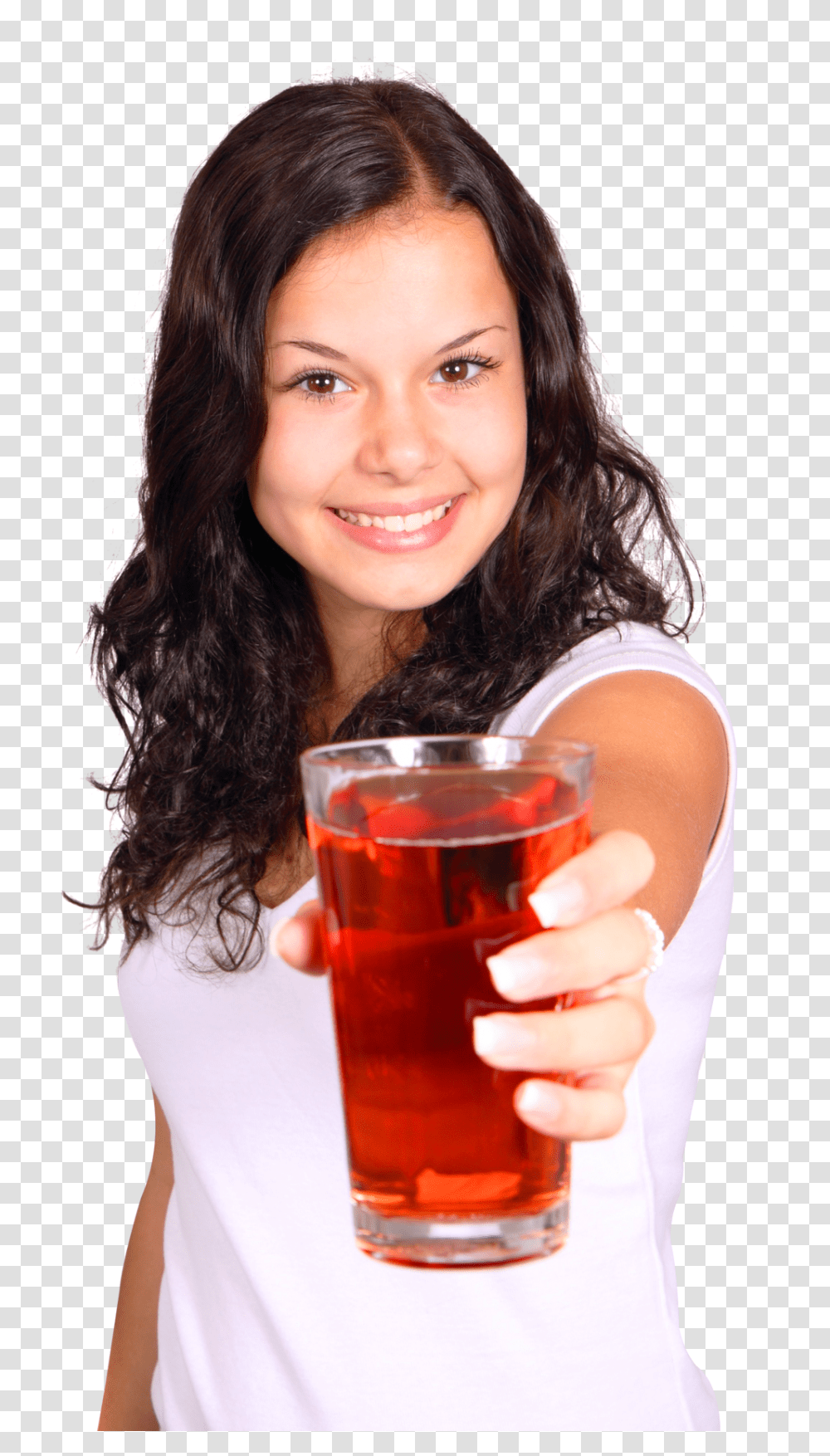 Young Girl With Glass Of Fresh Juice Image, Person, Beer, Alcohol, Beverage Transparent Png