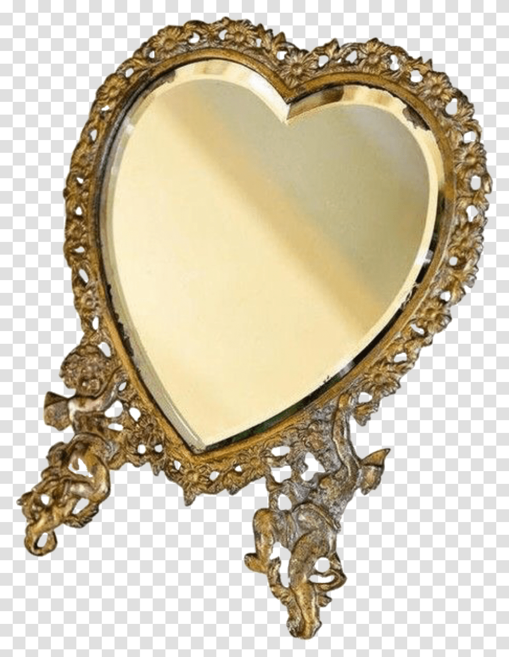 Pngs For Moodboards - Heart Mirror Victorian Aesthetic Mirrors Background Transparent Png