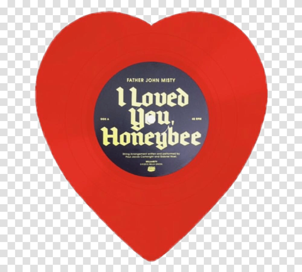 Pngs Vinyl Vinyls Red Hearts Heart Redpng Redpngs Love You Honeybear Deluxe Vinyl, Label, Text, Advertisement, Frisbee Transparent Png