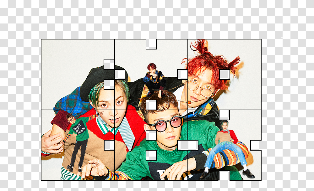 Pngstransparents For Cbxthe Second Is Meant To Be Exo Cbx Posters Hd, Person, Human, Collage, Advertisement Transparent Png