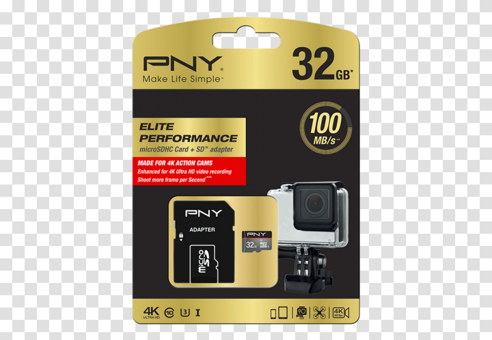 Pny 32gb Microsd Class 10 Memory Card Pny, Camera, Electronics, Mobile Phone, Cell Phone Transparent Png