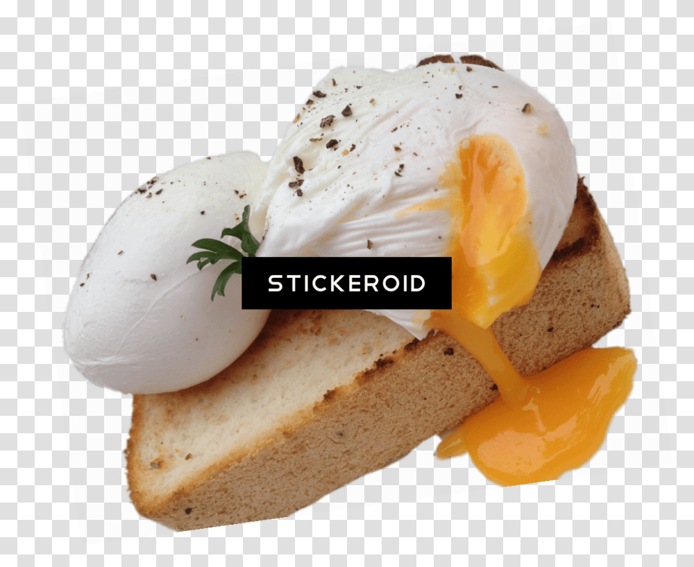 Poached Eggs, Bread, Food, Sweets, Confectionery Transparent Png