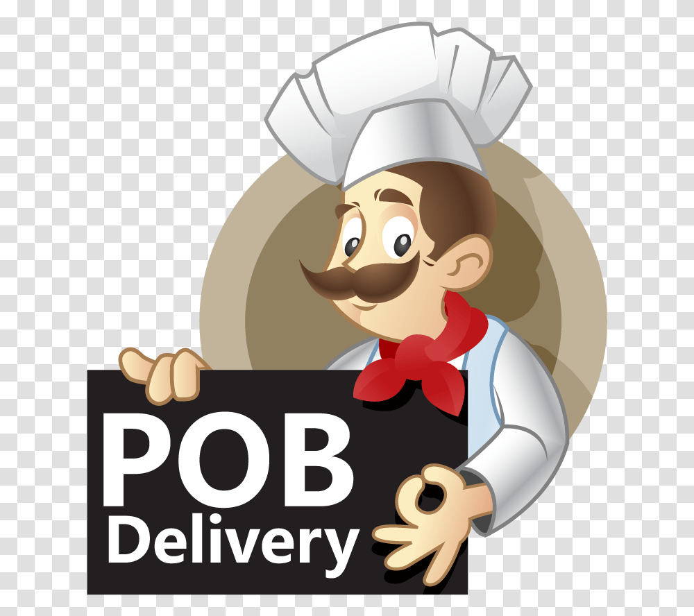 Pob Delivery Delivery, Chef Transparent Png