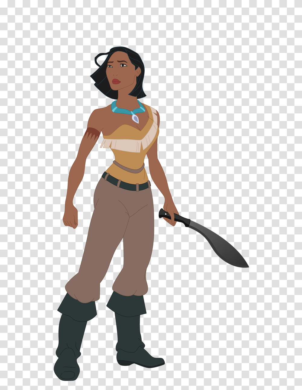 Pocahontas After Escape, Person, Human, Female Transparent Png