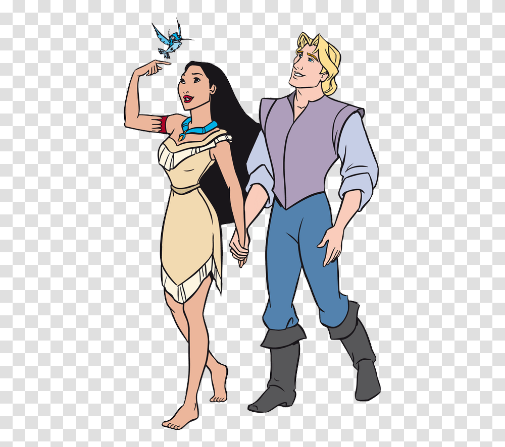 Pocahontas And John Smith, Person, Human, People, Family Transparent Png