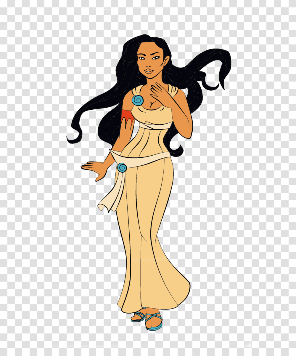 Pocahontas As Megara, Manga, Comics, Book, Person Transparent Png