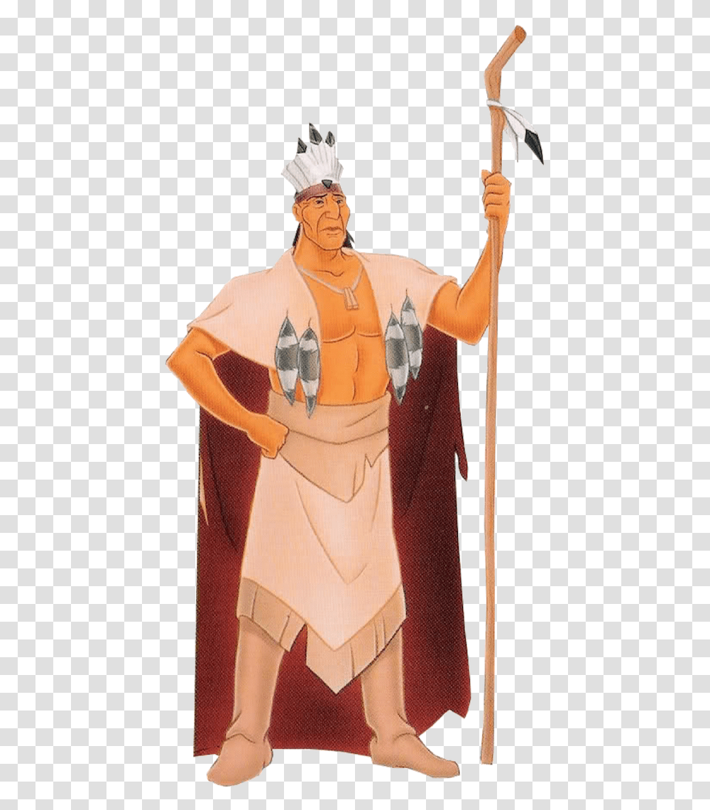 Pocahontas Chief Powhatan Pocahontas Father, Person, Fashion, Cloak Transparent Png